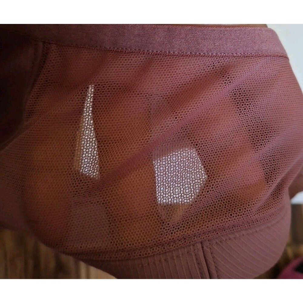 Honeylove Crossover Wireless Bra Size 1X  Maroon Red  Tan Padded Lightly Lined - Picture 8 of 9